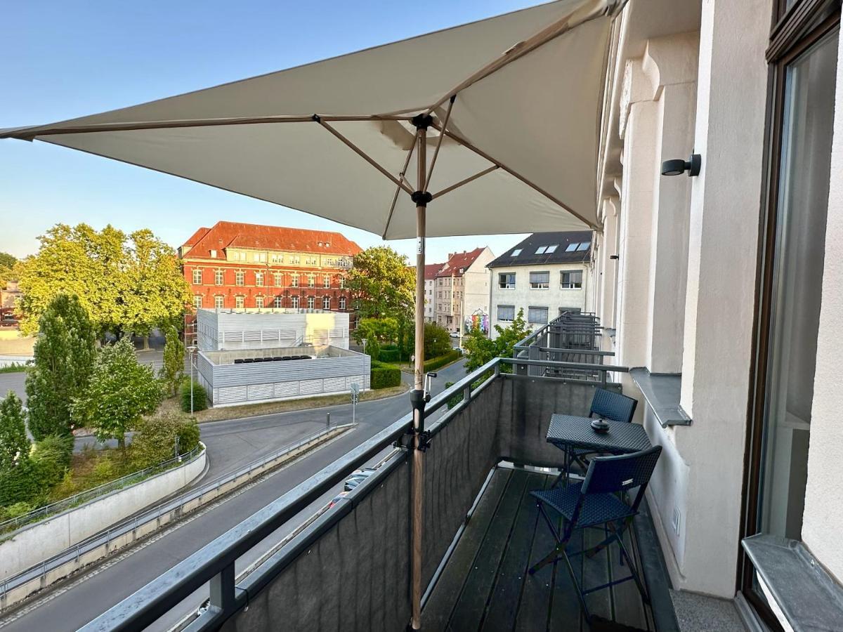 Meos 1 -Zentrum-Balkon-Parkplatz-Gym-Uniklinik Leipzig Exterior foto